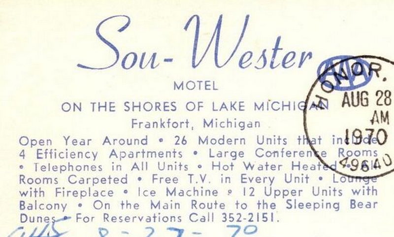 Sou-Wester Motel (SouWester Motel) - Postcard